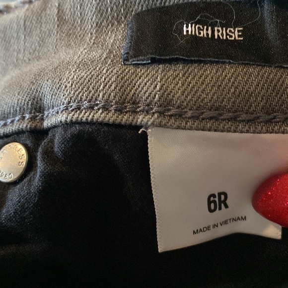 Express Super High Waisted Snakeskin Print Jeans - Picture 9 of 12